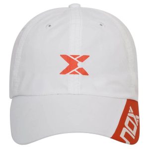 3123-GORRO NOX BLANCO LOGO ROJO
