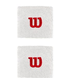 1685-MUÂ‚¬EQUERA WILSON WRISTBAND OSFA BLANCO LETRA ROJA