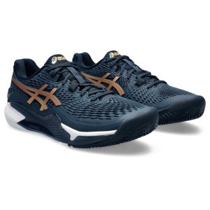 12131-ZAPATILLA ASICS GEL RESOLUTION 9 CLAY BLUE/GOLD