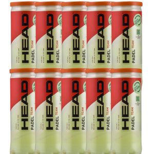 3572-PACK 10 TARROS DE PELOTAS HEAD PADEL TEAM