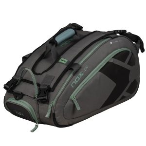 2906-PALETERO DE PADEL NOX TEAM GRIS/VERDE 2025