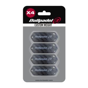 3779-PROTECTOR BULLPADEL CUSTOM WEIGTH NEGRO (4 UNIDADES)