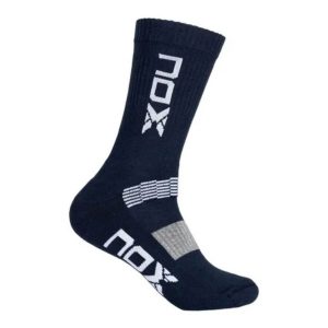 1881-CALCETIN NOX AZUL MARINO LOGO BLANCO