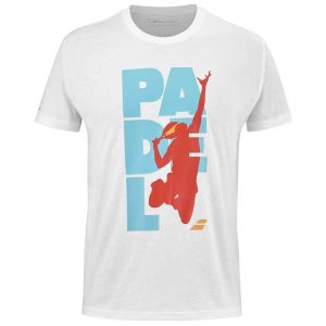 2776-POLERA BABOLAT ALGODON PADEL BLANCO
