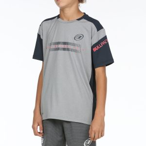 2059-CAMISETA BULLPADEL RIDE JR GRIS MEDIO VIGORE TALLA 10