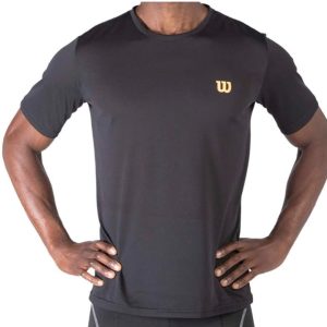 7924-CAMISETA WILSON PERFORADA NEGRO