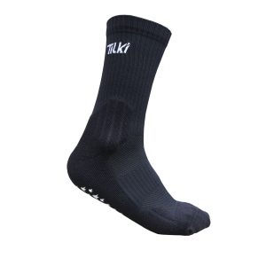 3046-CALCETIN TILKI ANTIDESLIZANTE LARGO NEGRO/BLANCO
