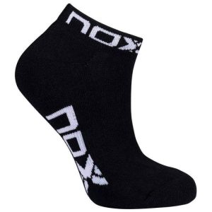 3805-CALCETIN NOX TOBILLERO NEGRO LOGO BLANCO
