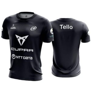 2752-CAMISETA BULLPADEL OFICIAL MARFI JUAN TELLO NEGRA